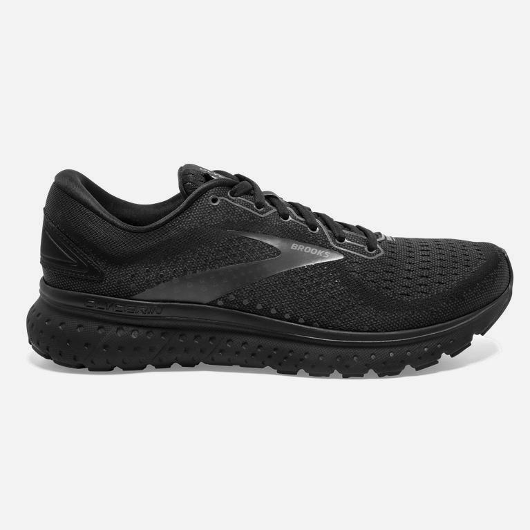 Brooks Glycerin 18 NZ - Men's Road Running Shoes - Black/Ebony (89034-HLMD)